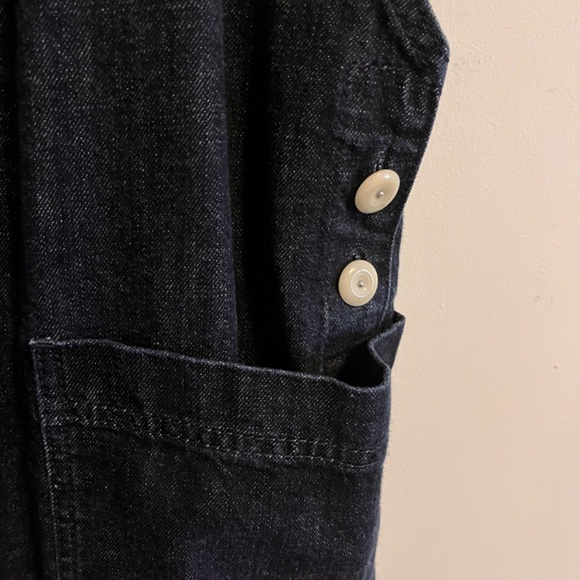 Toast UK Indigo Denim Pinafore Size 14 - Picture 3 of 5